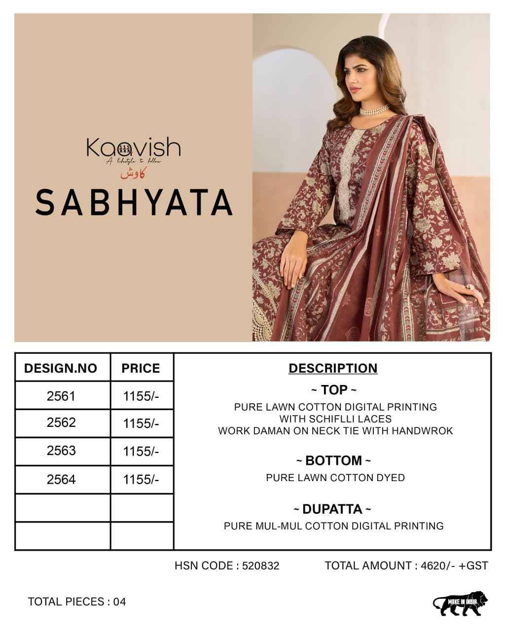 SABHYATA By Kaavish 2561 to 2564 Series Beautiful Festive Suits Colorful Stylish Fancy Casual Wear & Ethnic Wear Pure Viscose Pashmina Dresses At Wholesale Price